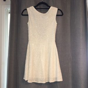 Sparkly white dress